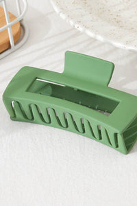 Green Rectangle Hair Clip