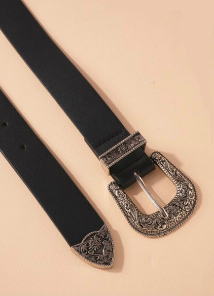 Western Faux Leather Belt