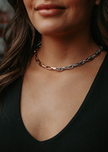 Two Tone Chain Necklace