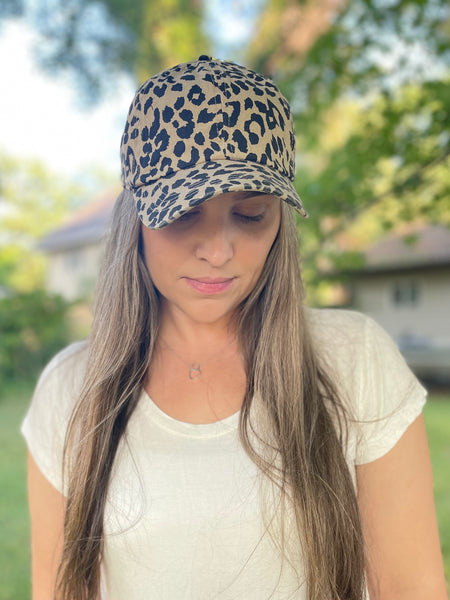Leopard baseball cap 2025